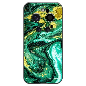 Picasee husă neagră din silicon pentru Xiaomi 17 Ultra - Green Gold