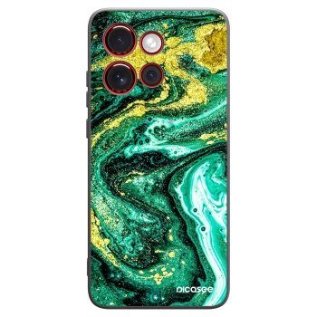 Picasee husă neagră din silicon pentru Motorola Edge 60 Neo 5G - Green Gold