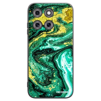 Picasee husă neagră din silicon pentru Motorola Moto G77 - Green Gold
