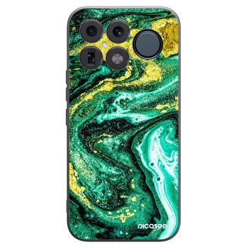 Picasee husă neagră din silicon pentru Xiaomi Poco F8 Ultra - Green Gold