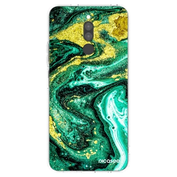 Picasee husă transparentă din silicon pentru Xiaomi Redmi 8 - Green Gold