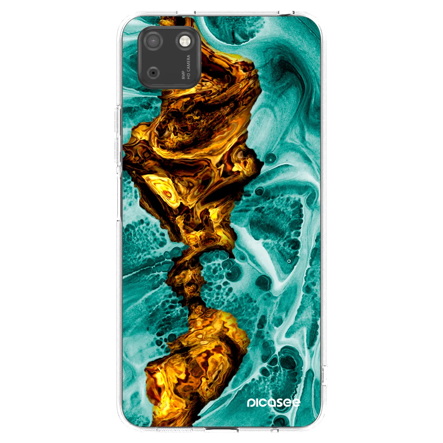 Picasee husă transparentă din silicon pentru Huawei Y5P - Goldsky