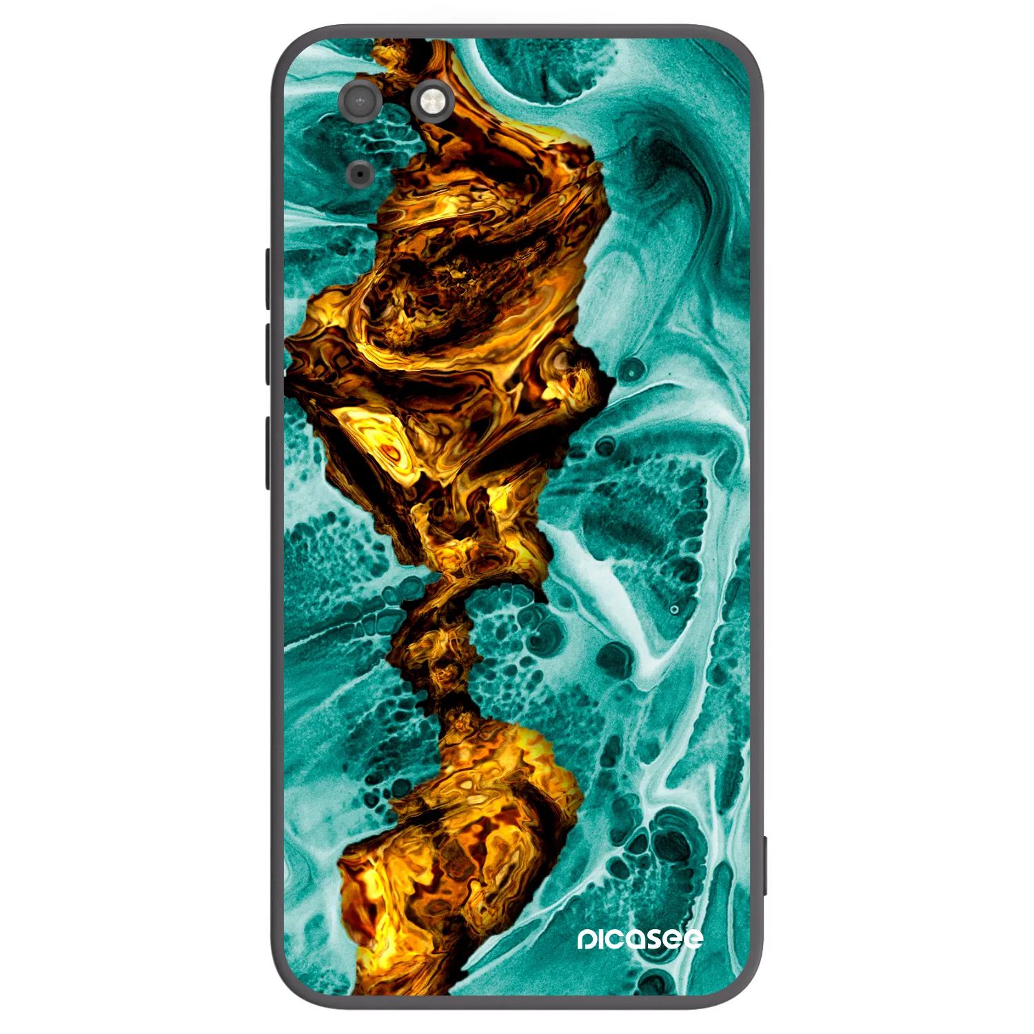 Picasee husă neagră din silicon pentru Huawei Y5P - Goldsky