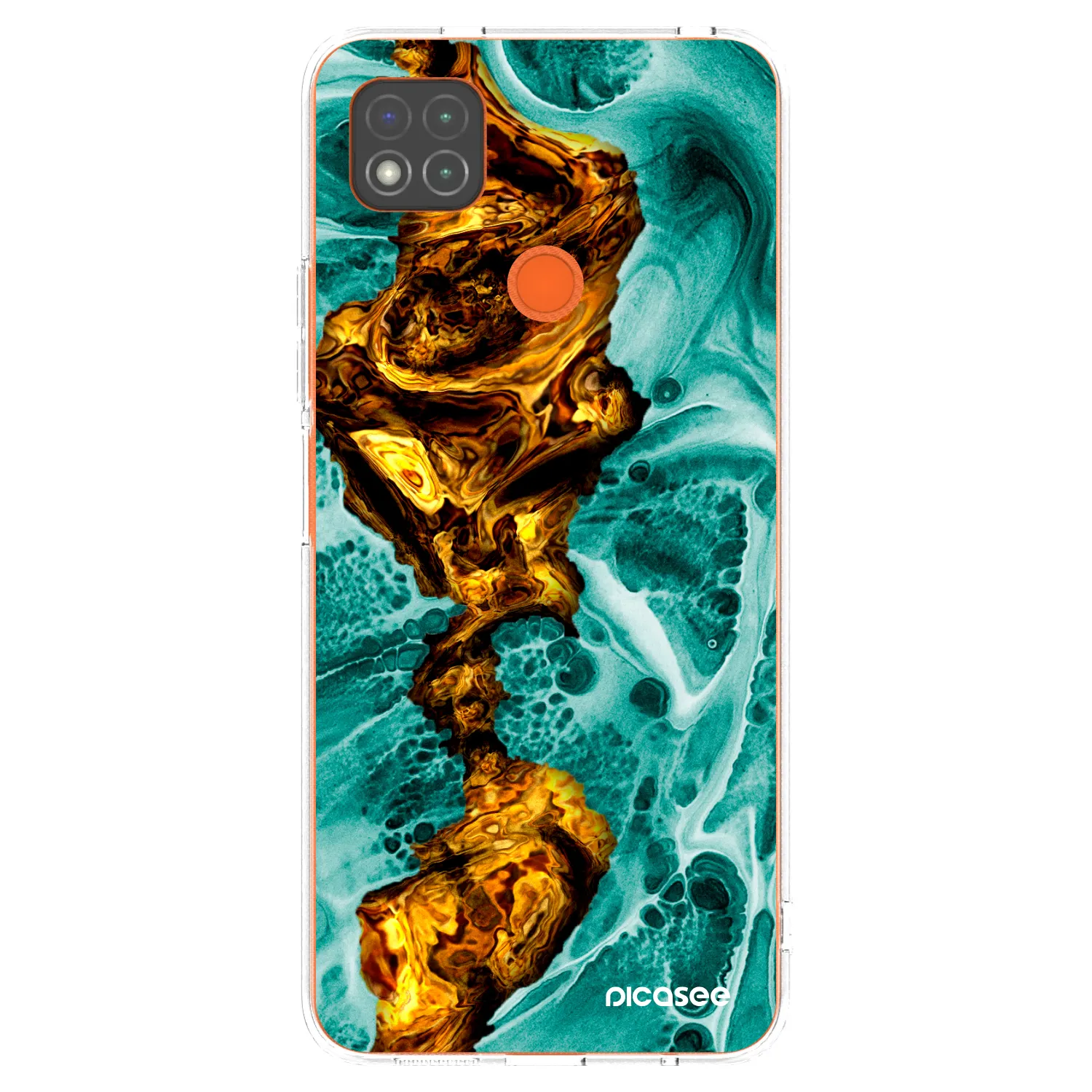 Picasee husă transparentă din silicon pentru Xiaomi Redmi 9C - Goldsky