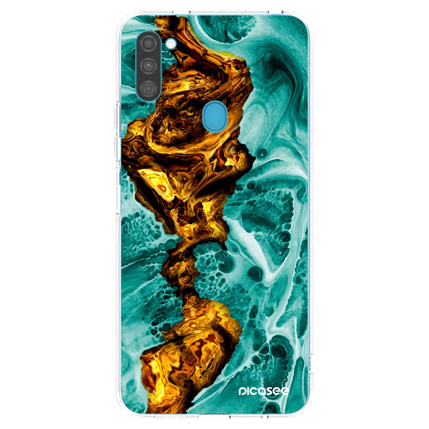Picasee husă transparentă din silicon pentru Samsung Galaxy M11 - Goldsky