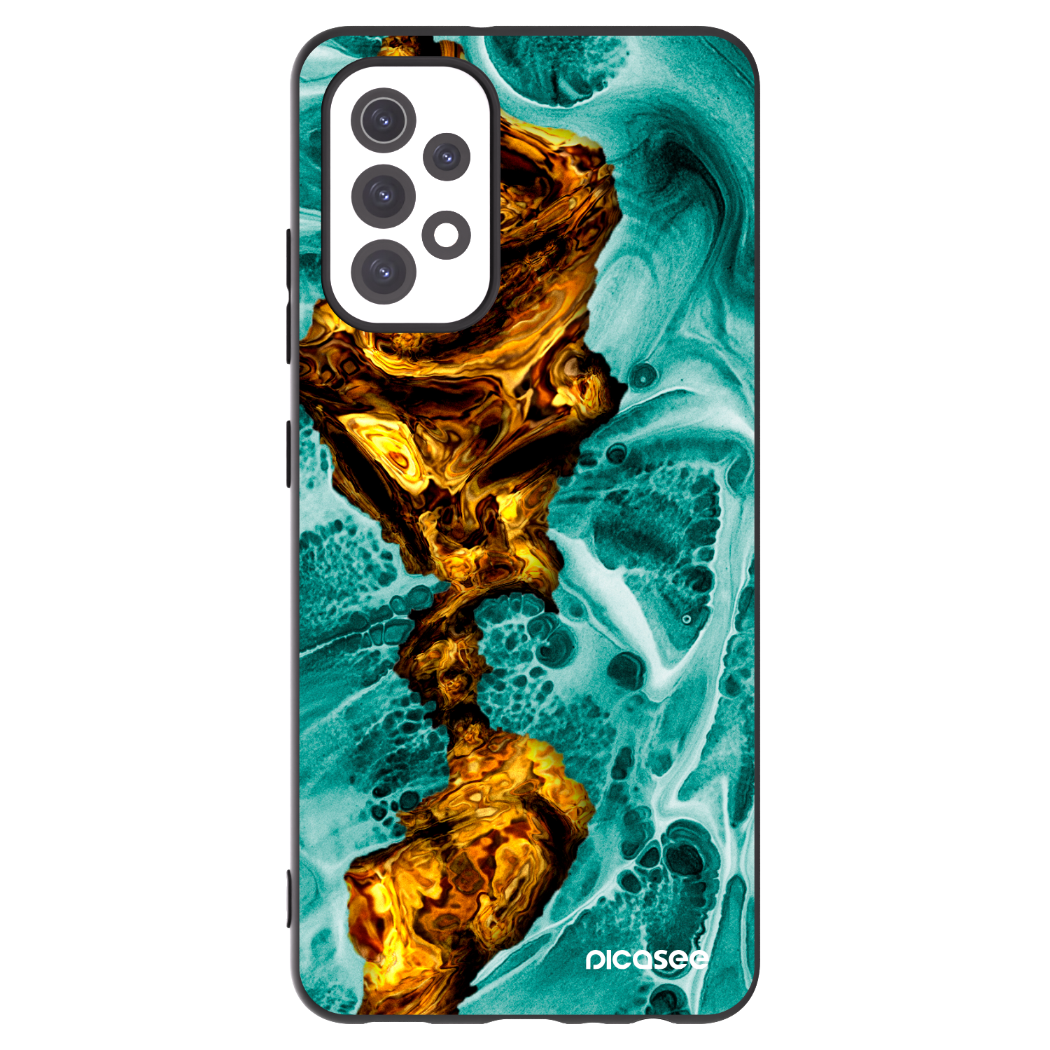 Picasee husă neagră din silicon pentru Samsung Galaxy A32 5G A326B - Goldsky