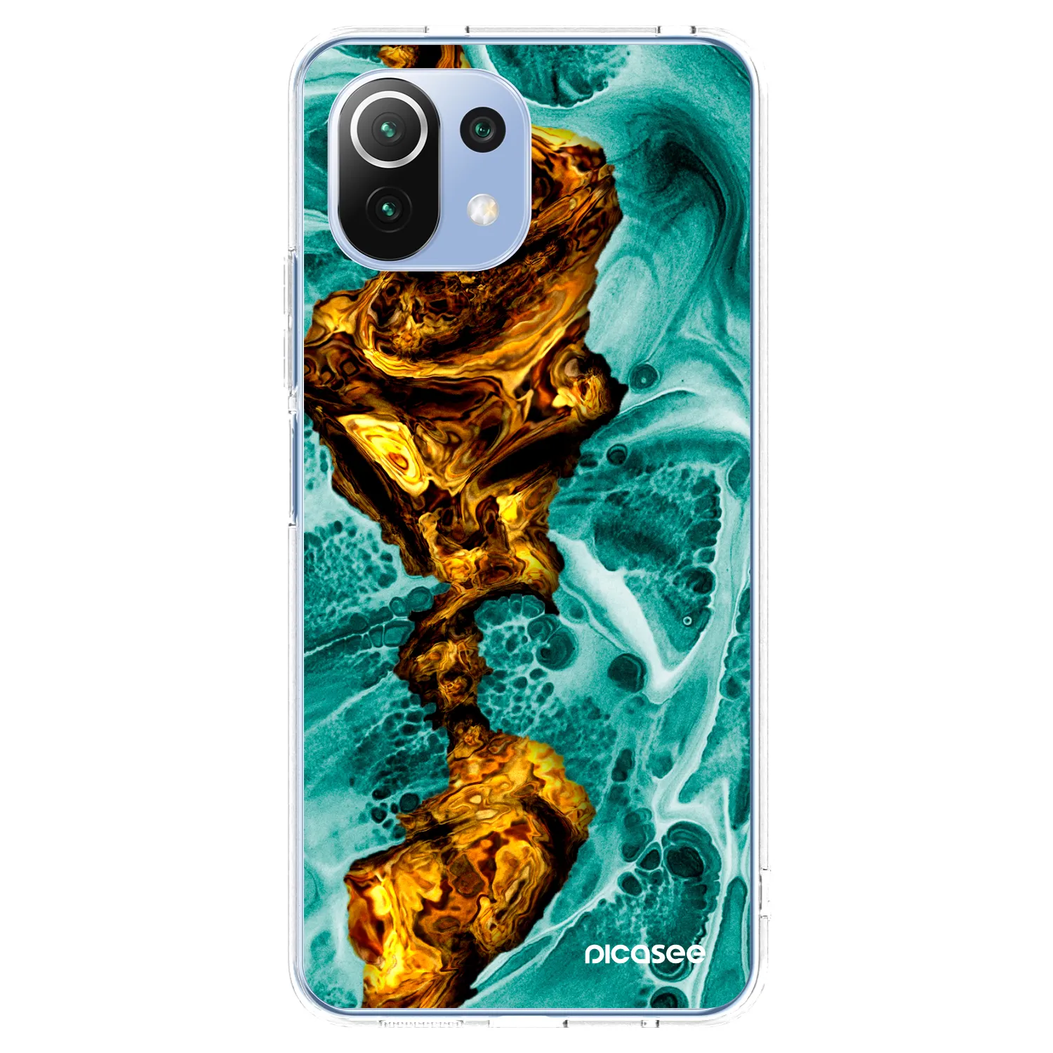 Picasee husă transparentă din silicon pentru Xiaomi Mi 11 Lite - Goldsky