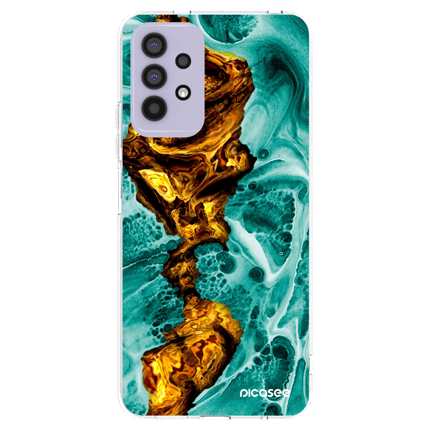 Picasee husă transparentă din silicon pentru Samsung Galaxy A32 4G SM-A325F - Goldsky