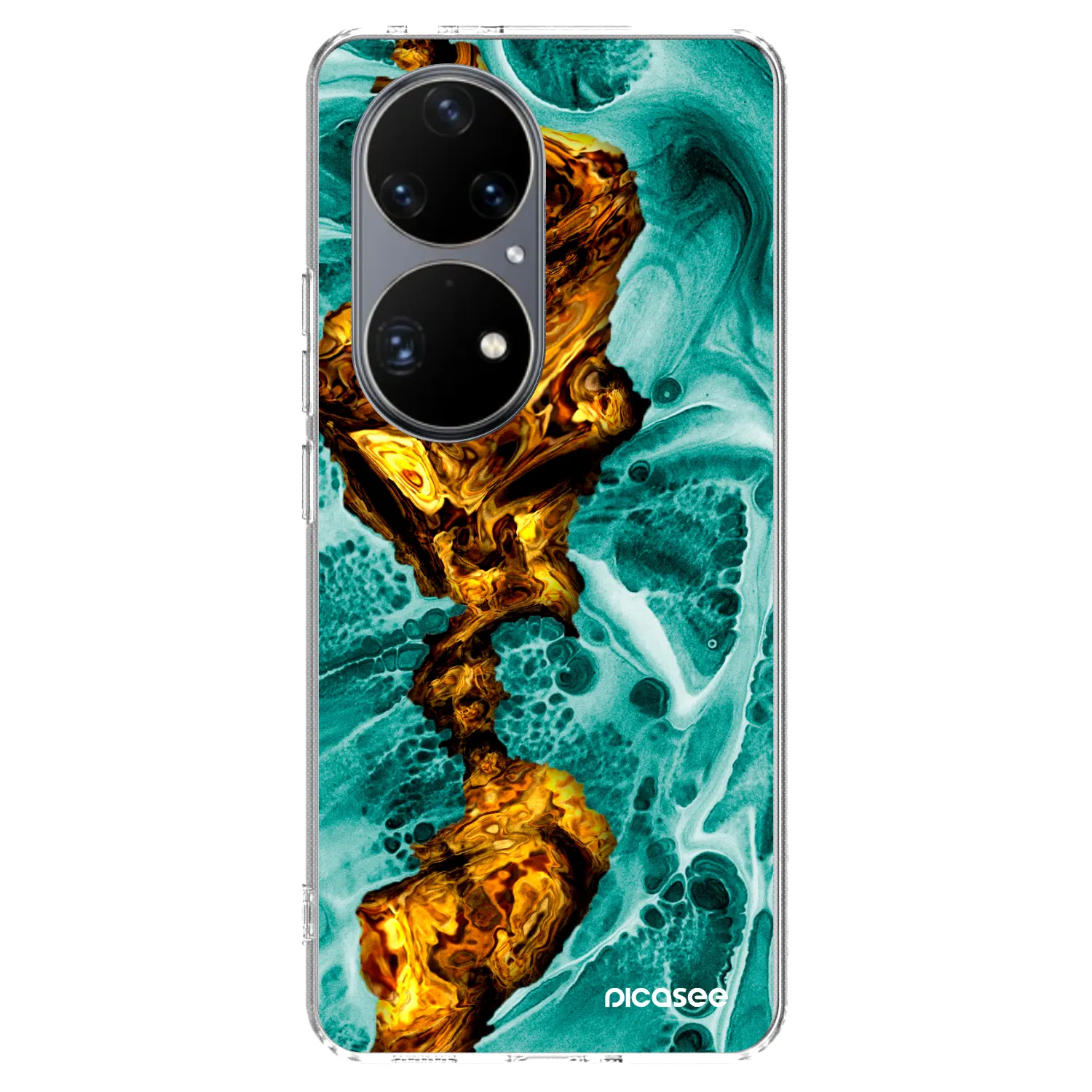 Picasee husă transparentă din silicon pentru Huawei P50 - Goldsky