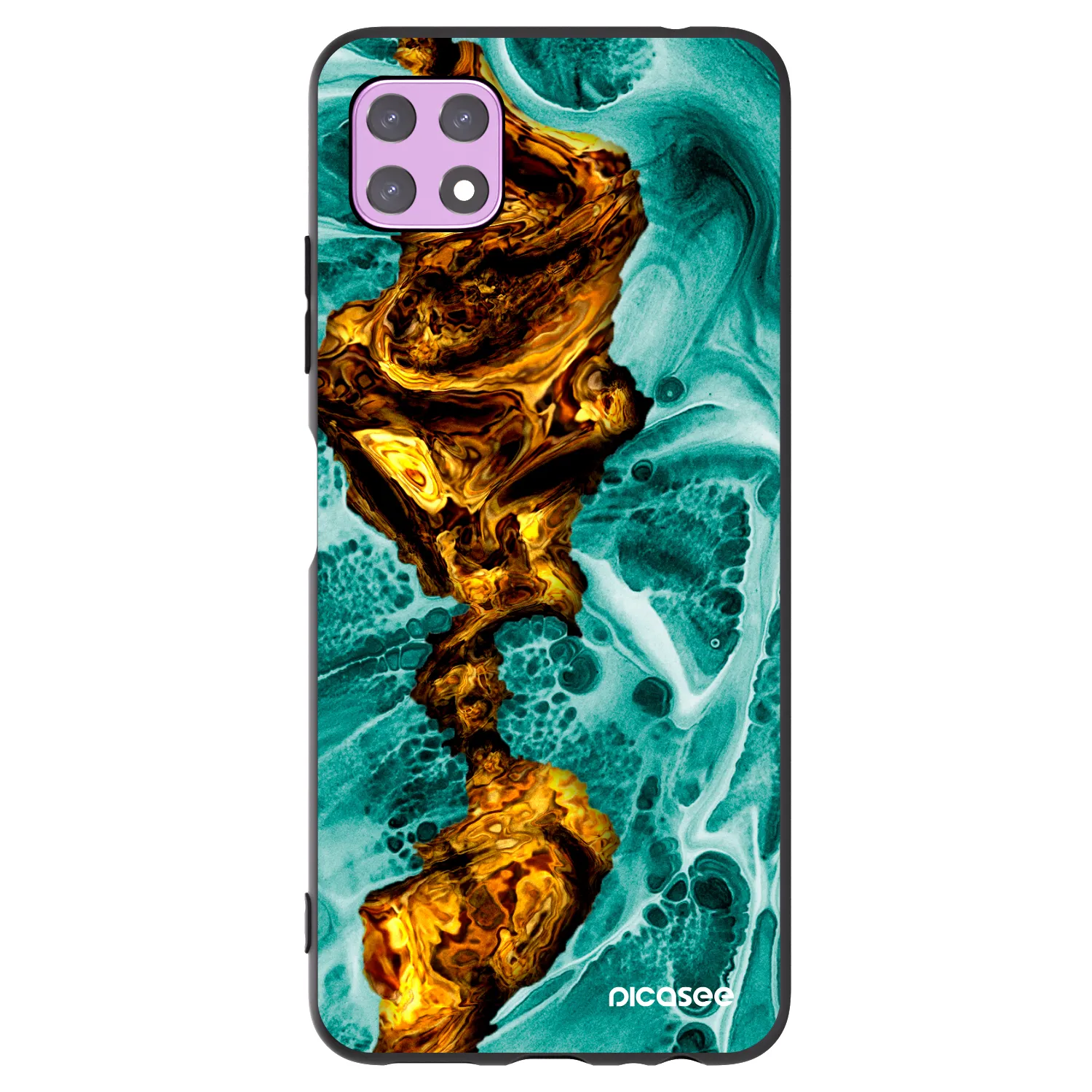 Picasee husă neagră din silicon pentru Samsung Galaxy A22 A226B 5G - Goldsky