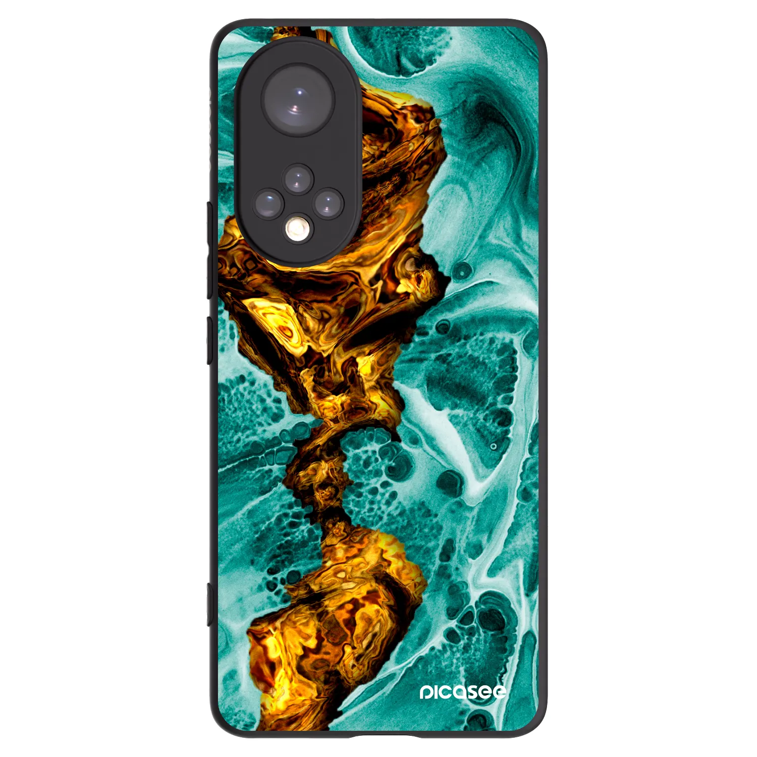 Picasee husă neagră din silicon pentru Huawei Nova 9 - Goldsky