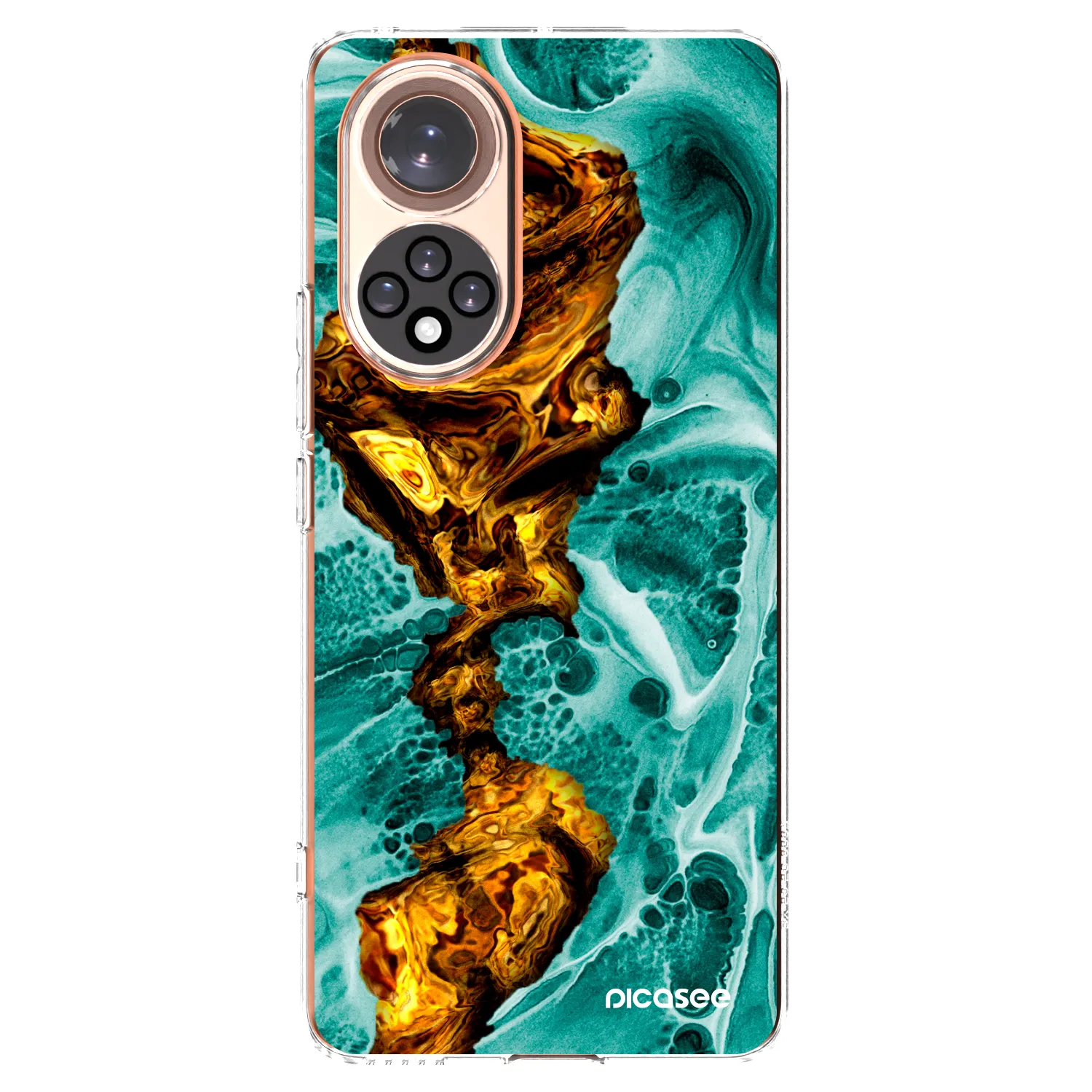 Picasee husă transparentă din silicon pentru Huawei Nova 9 - Goldsky