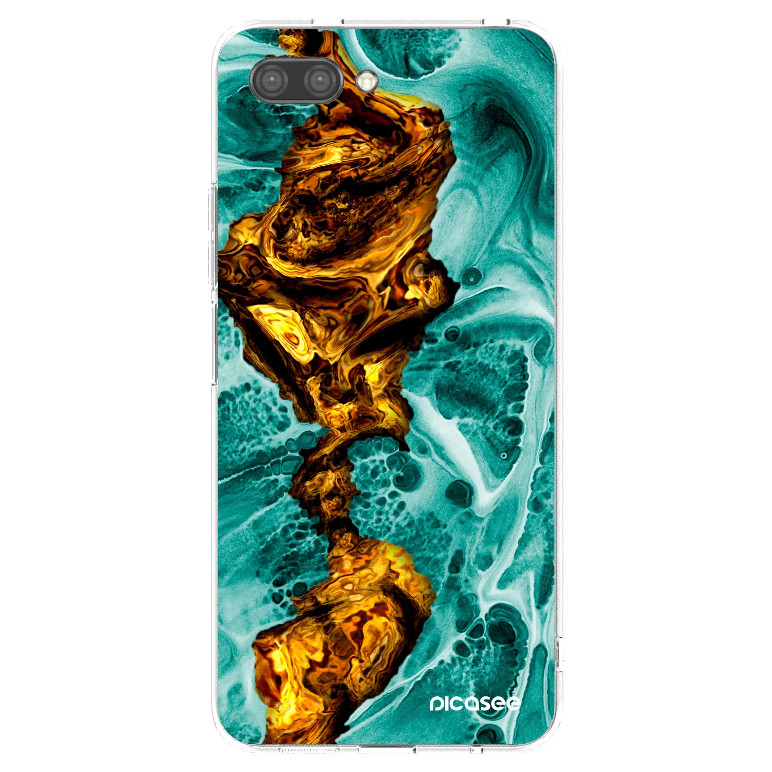 Picasee husă transparentă din silicon pentru Honor 10 - Goldsky