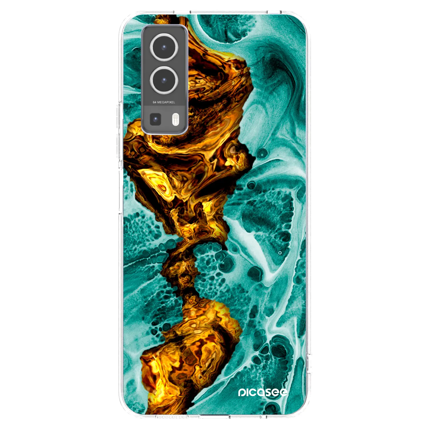 Picasee husă transparentă din silicon pentru Vivo Y72 5G - Goldsky