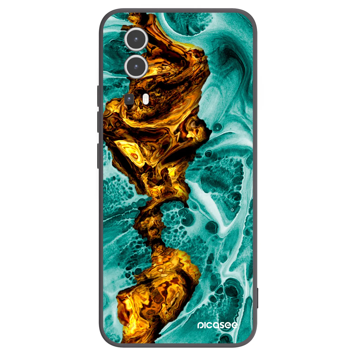 Picasee husă neagră din silicon pentru Vivo Y72 5G - Goldsky