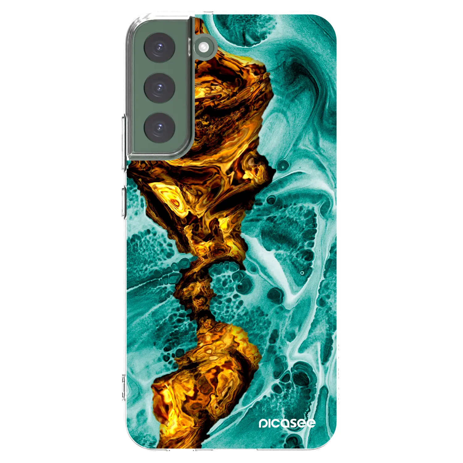 Picasee husă transparentă din silicon pentru Samsung Galaxy S22+ 5G - Goldsky