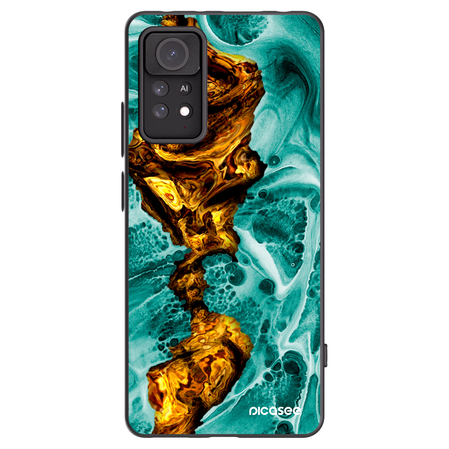 Picasee husă neagră din silicon pentru Xiaomi Redmi Note 11 Pro - Goldsky