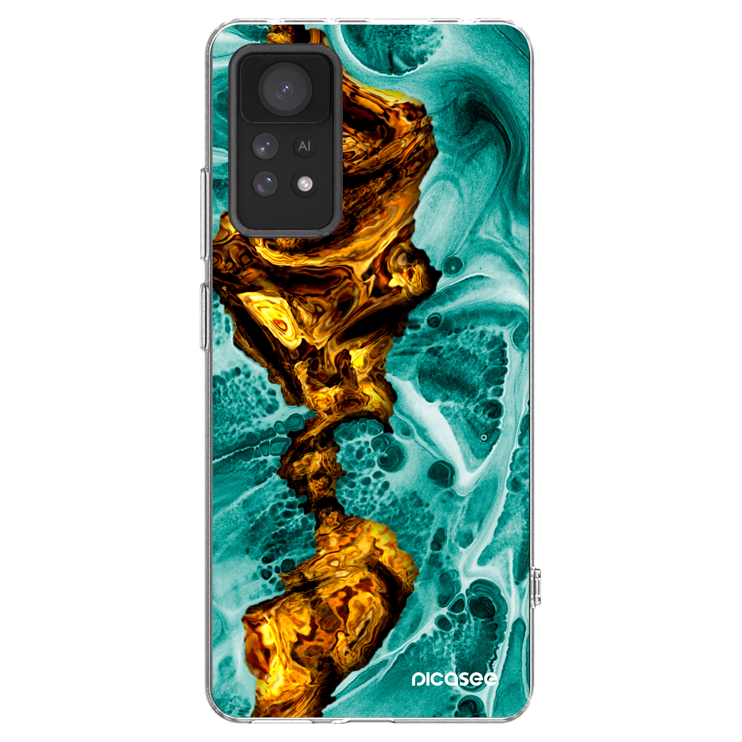 Picasee husă transparentă din silicon pentru Xiaomi Redmi Note 11 Pro 5G - Goldsky