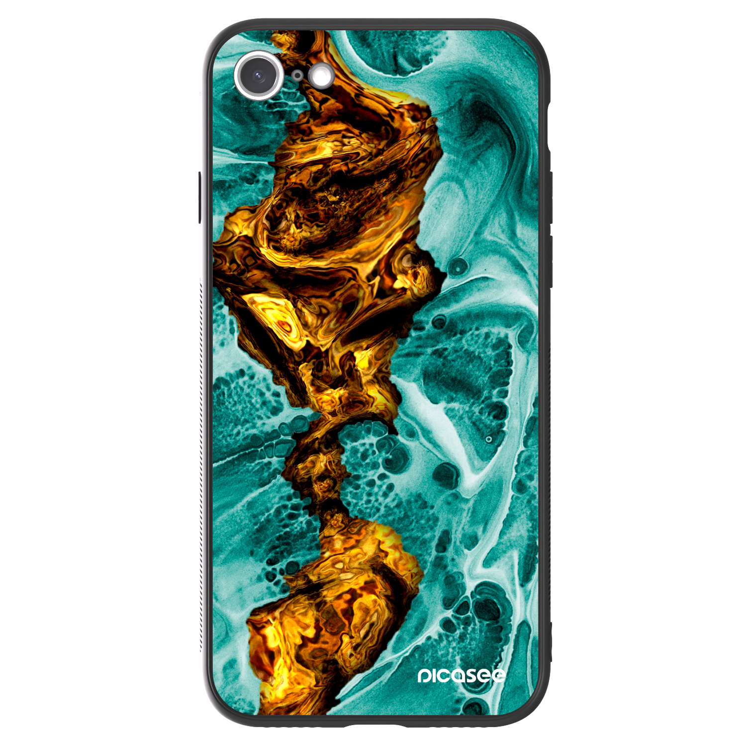 Picasee ULTIMATE CASE pentru Apple iPhone SE 2022 - Goldsky