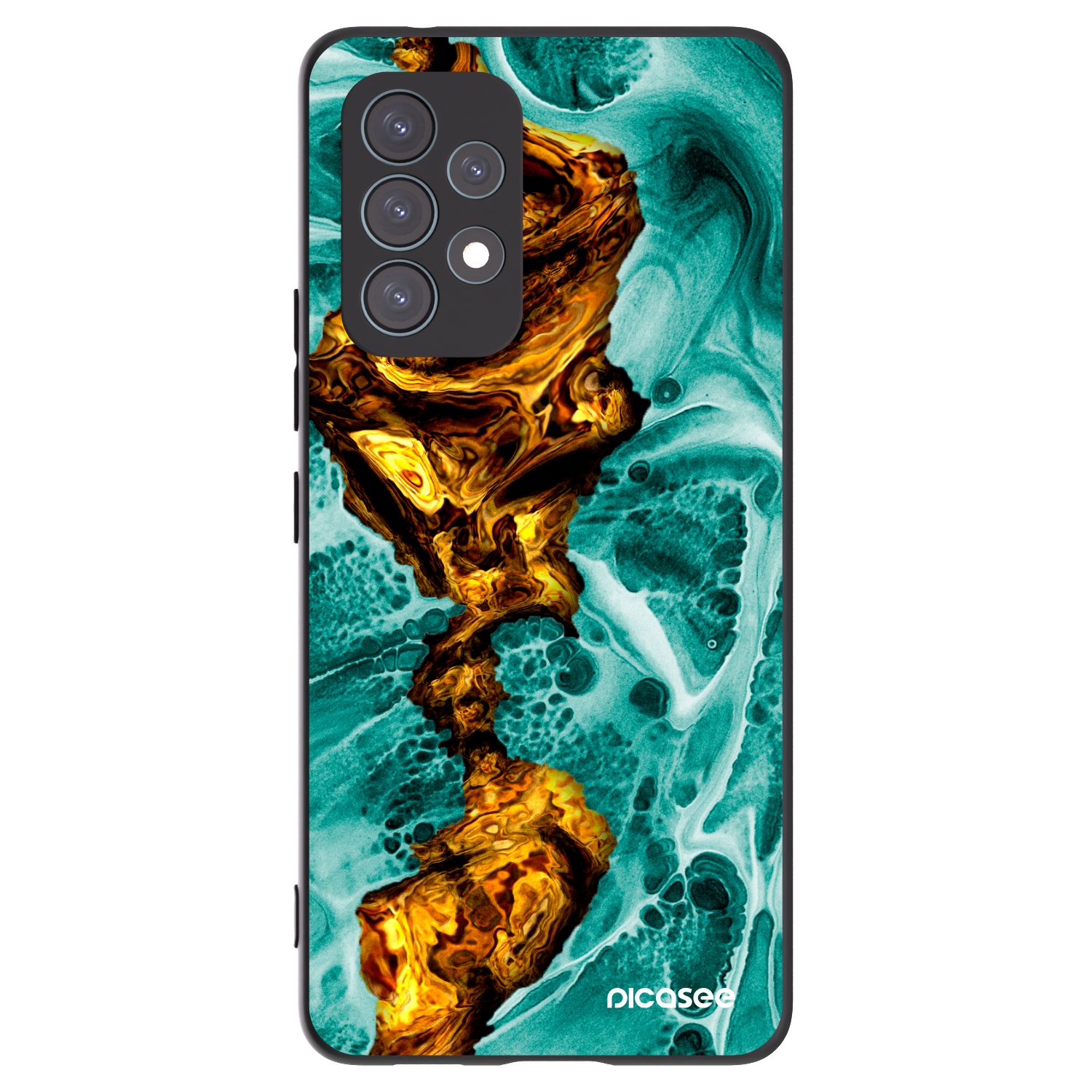 Picasee husă neagră din silicon pentru Samsung Galaxy A53 5G A536 - Goldsky