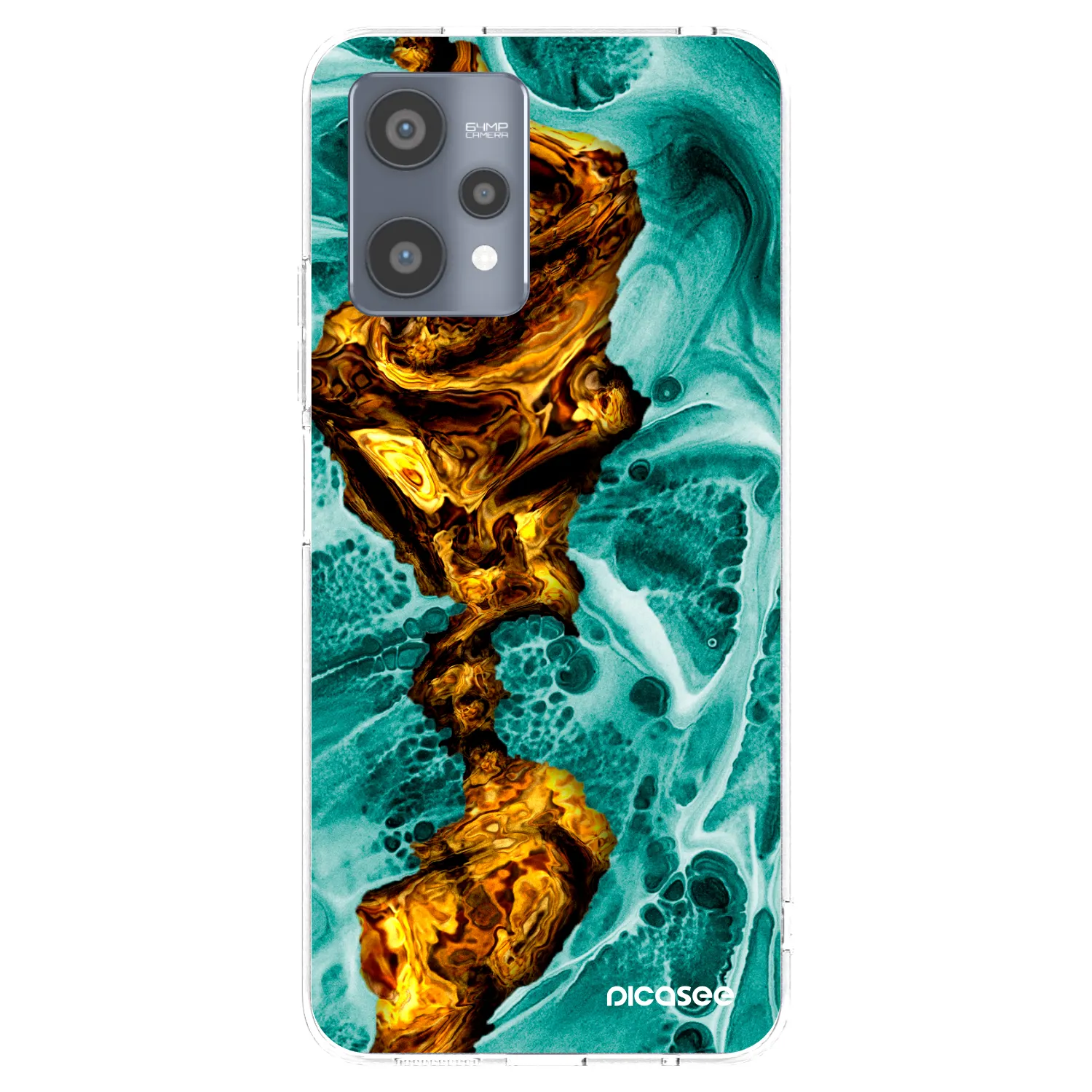 Picasee husă transparentă din silicon pentru Realme 9 Pro 5G - Goldsky