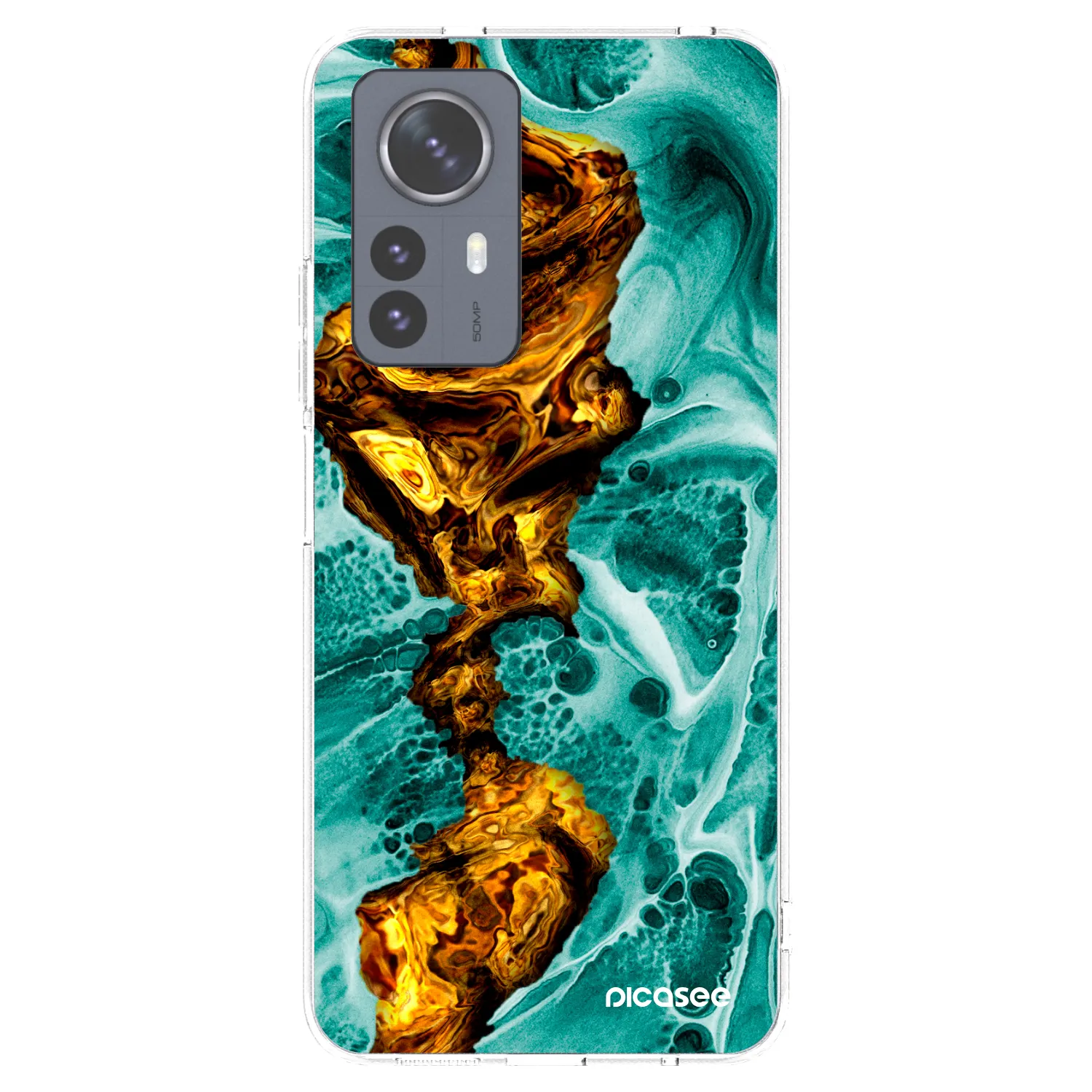 Picasee husă transparentă din silicon pentru Xiaomi 12 Pro - Goldsky