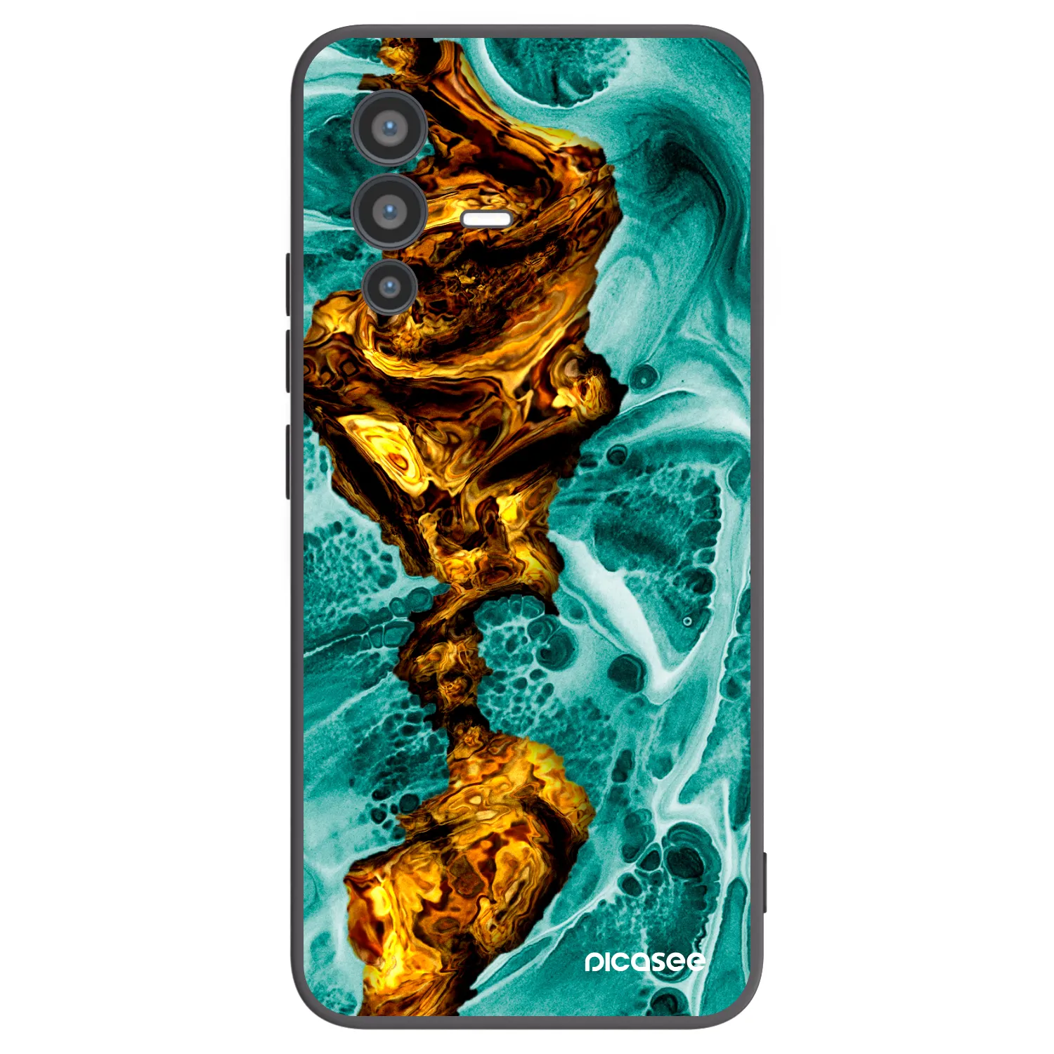 Picasee husă neagră din silicon pentru Vivo V23 5G - Goldsky