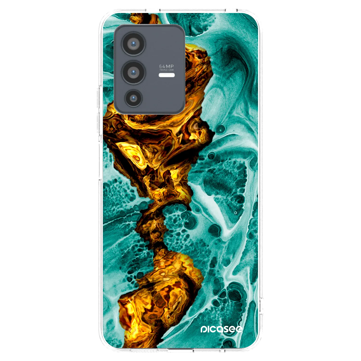 Picasee husă transparentă din silicon pentru Vivo V23 5G - Goldsky