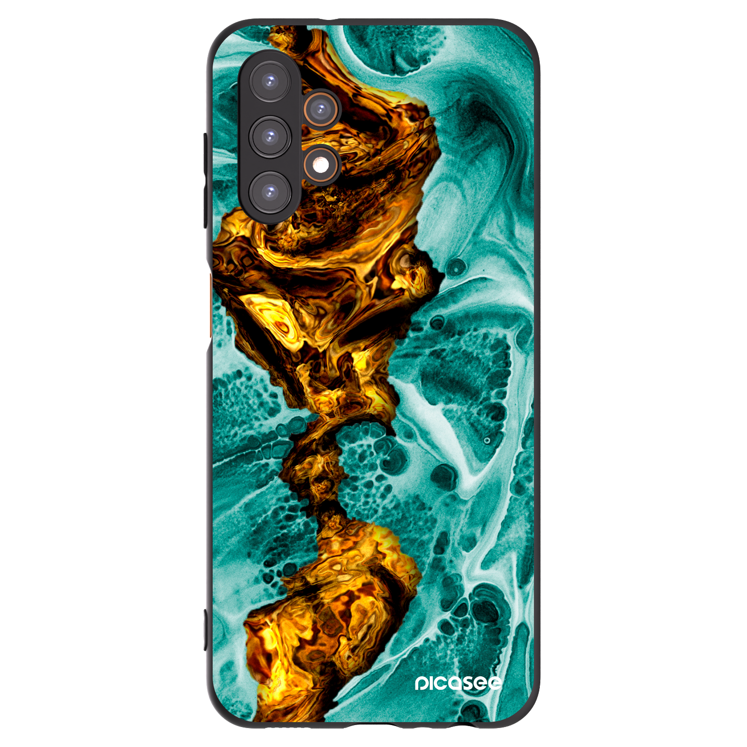 Picasee husă neagră din silicon pentru Samsung Galaxy A13 4G A135 - Goldsky