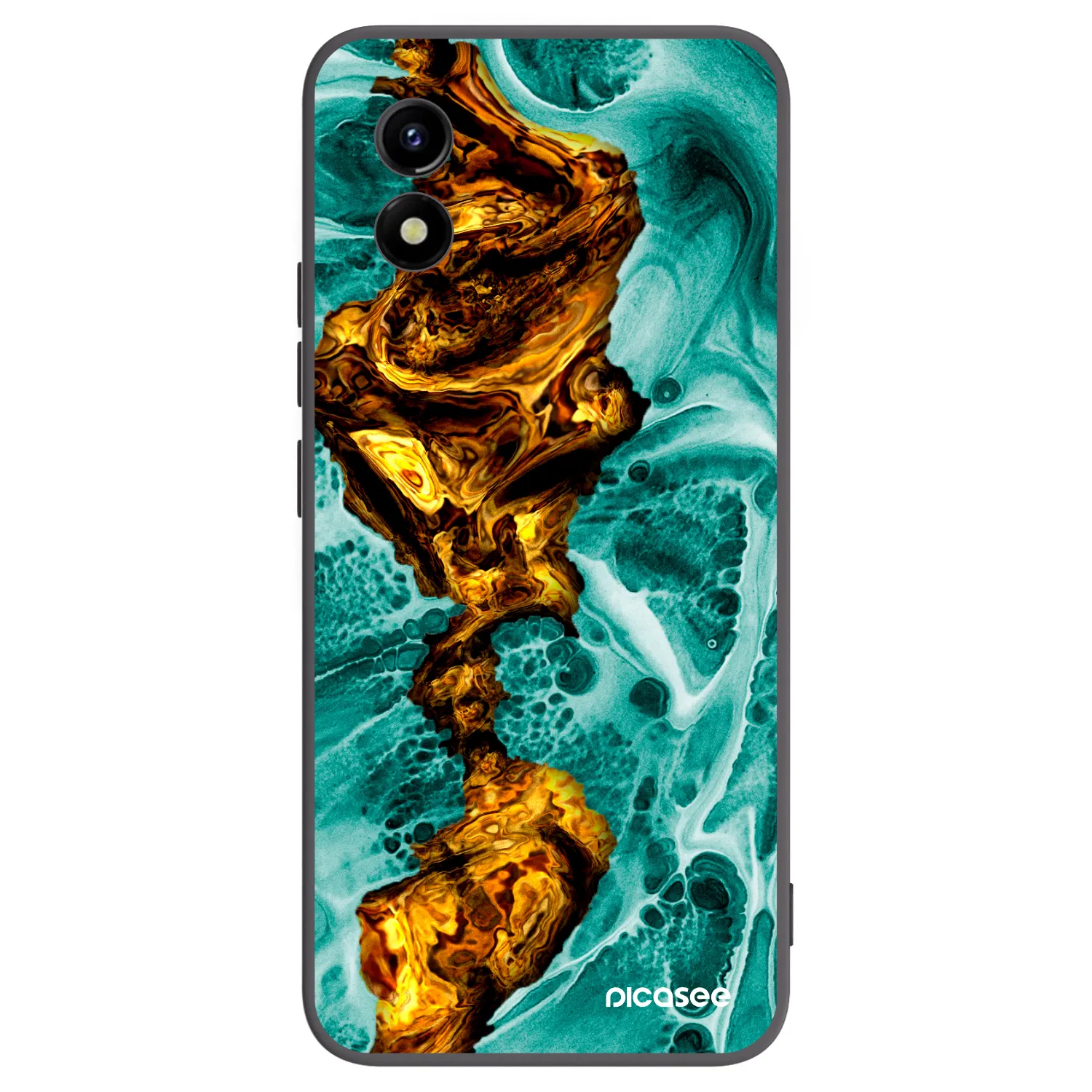 Picasee husă neagră din silicon pentru Vivo Y01 - Goldsky