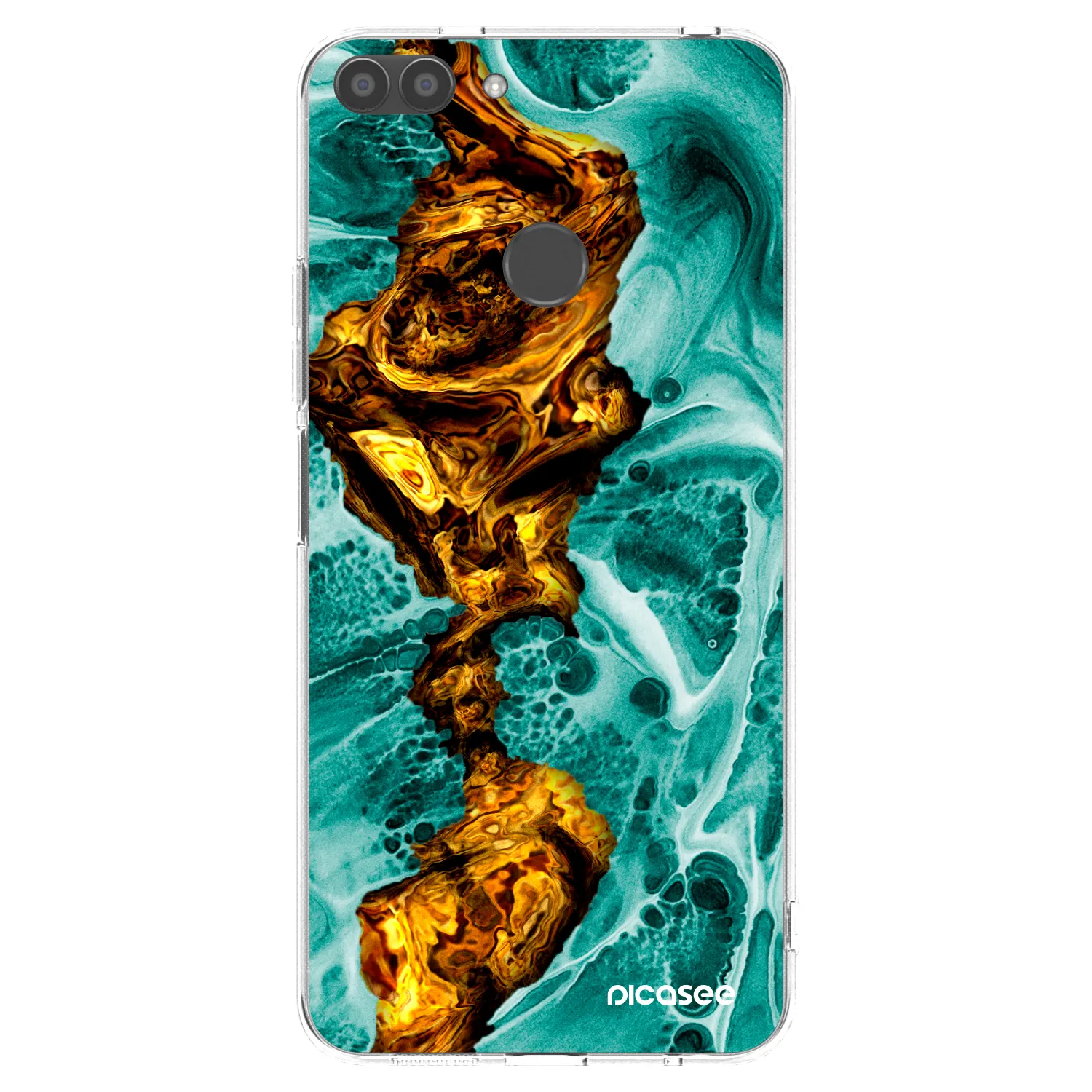 Picasee husă transparentă din silicon pentru Huawei P Smart - Goldsky