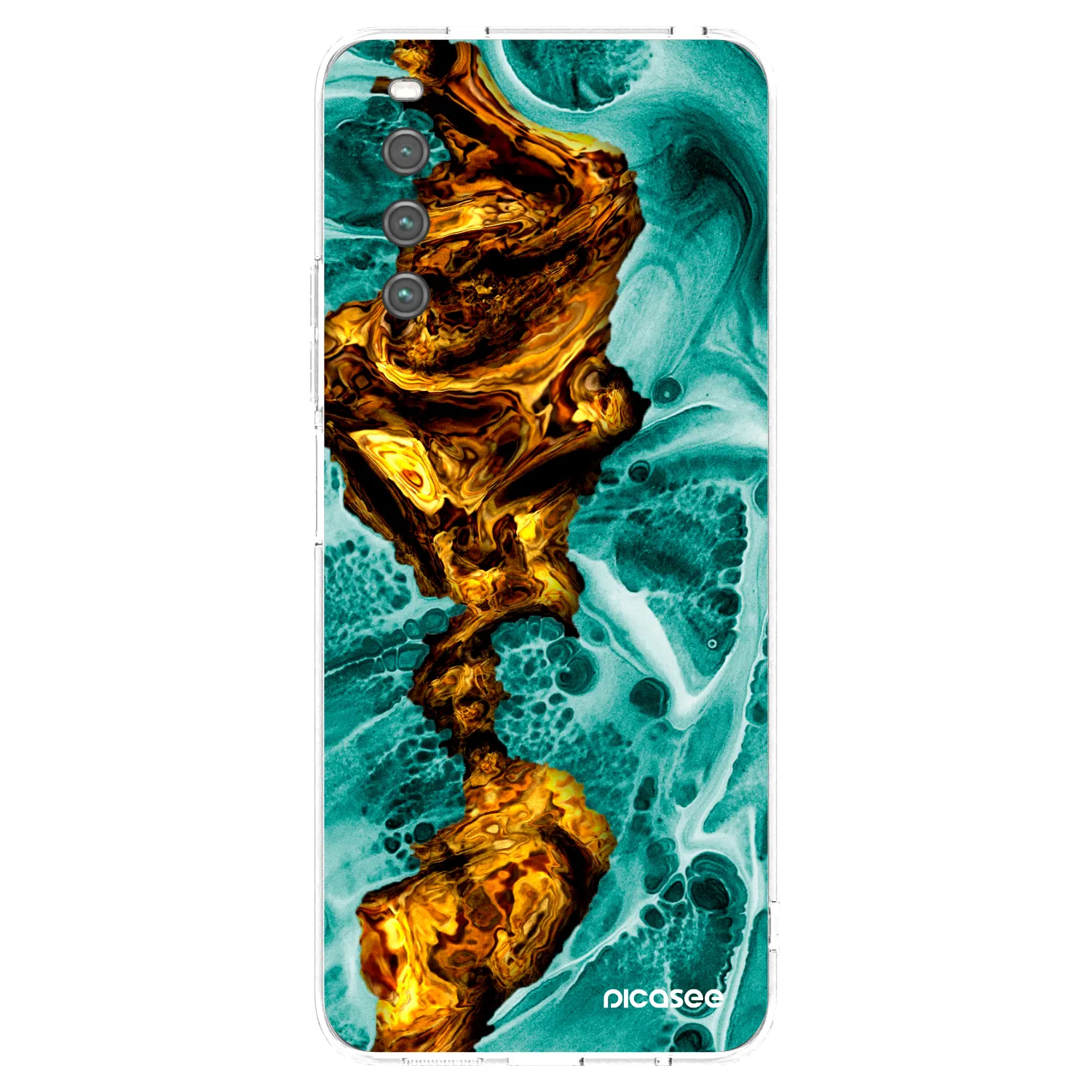 Picasee husă transparentă din silicon pentru Sony Xperia 10 IV 5G - Goldsky