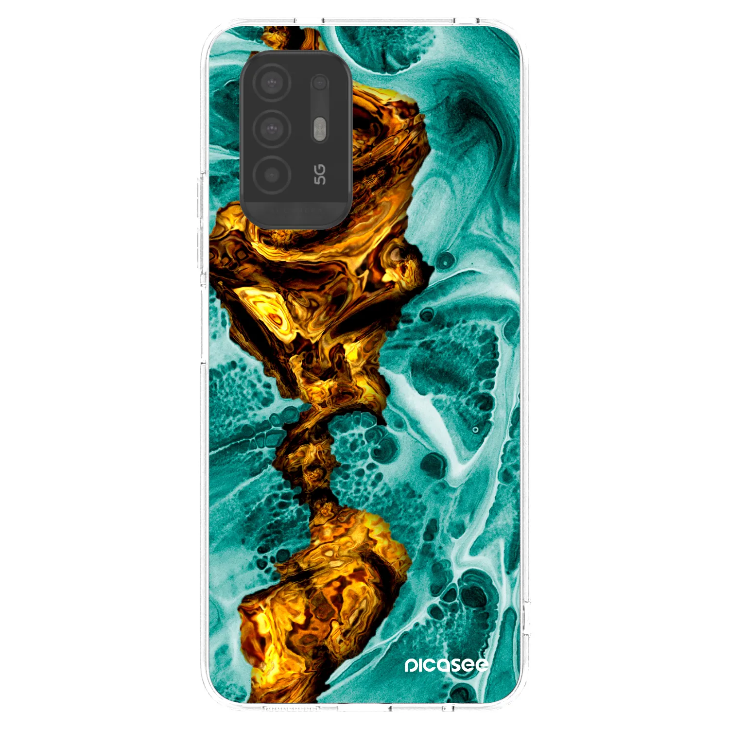 Picasee husă transparentă din silicon pentru OPPO A94 5G - Goldsky