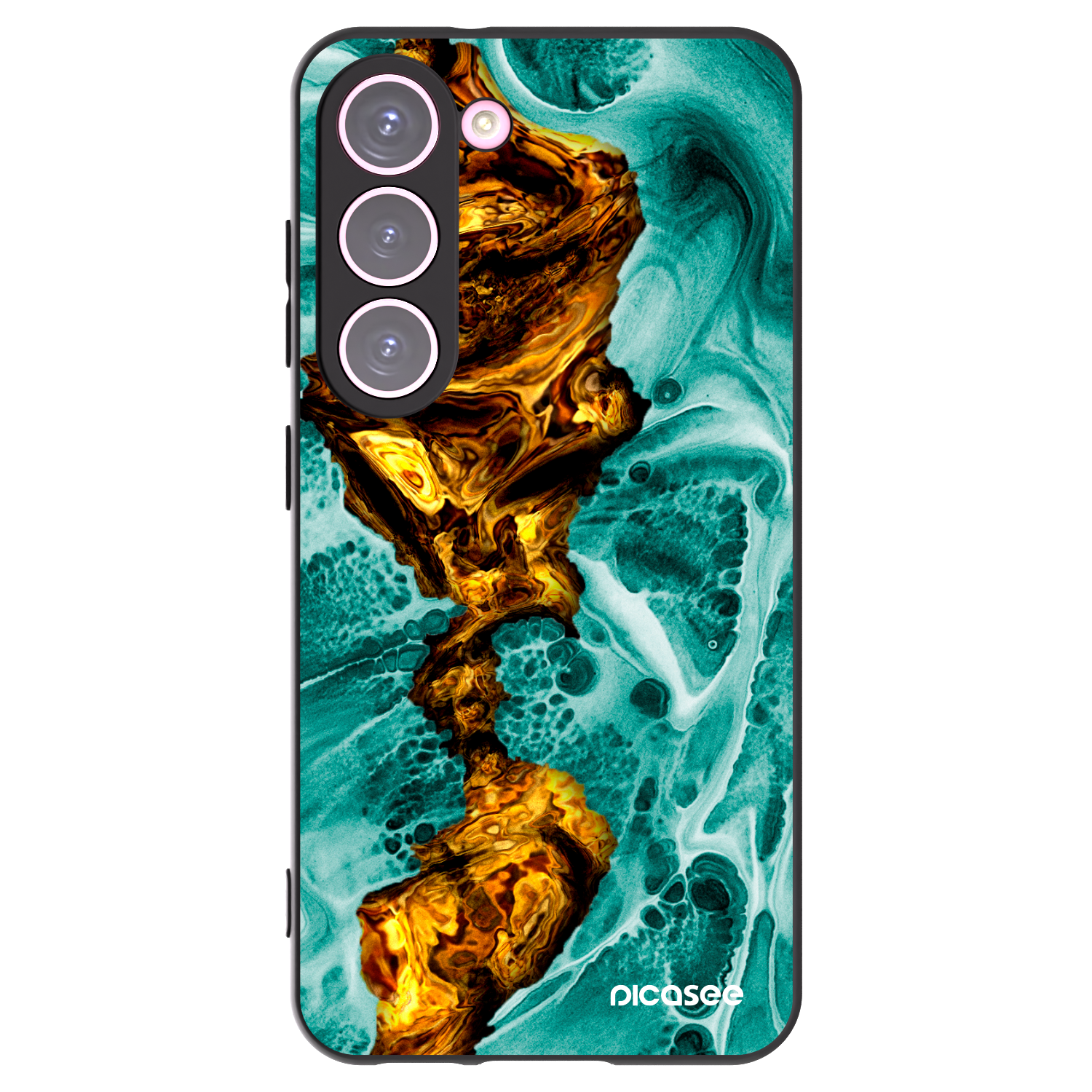Picasee husă neagră din silicon pentru Samsung Galaxy S23 5G - Goldsky