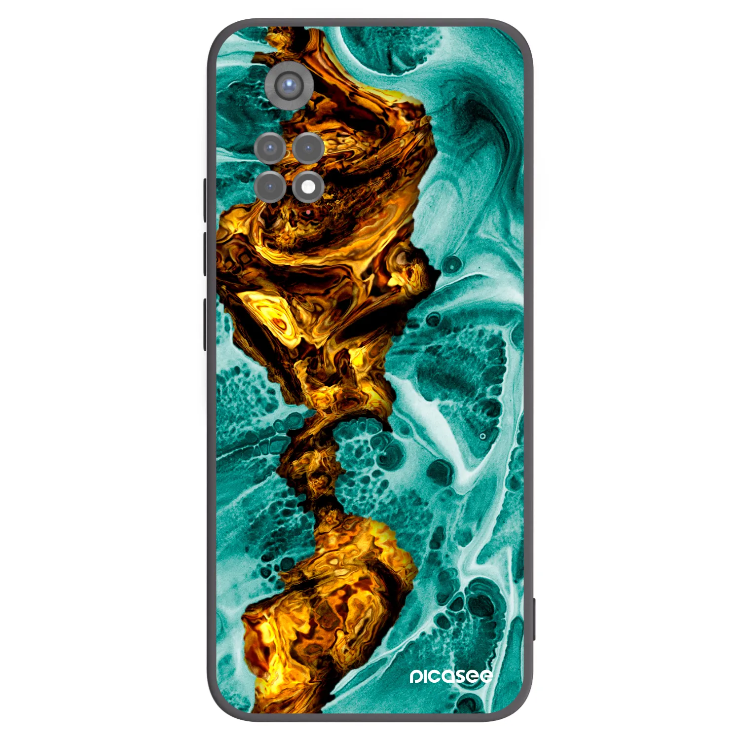Picasee husă neagră din silicon pentru Xiaomi Redmi Note 11S 5G - Goldsky
