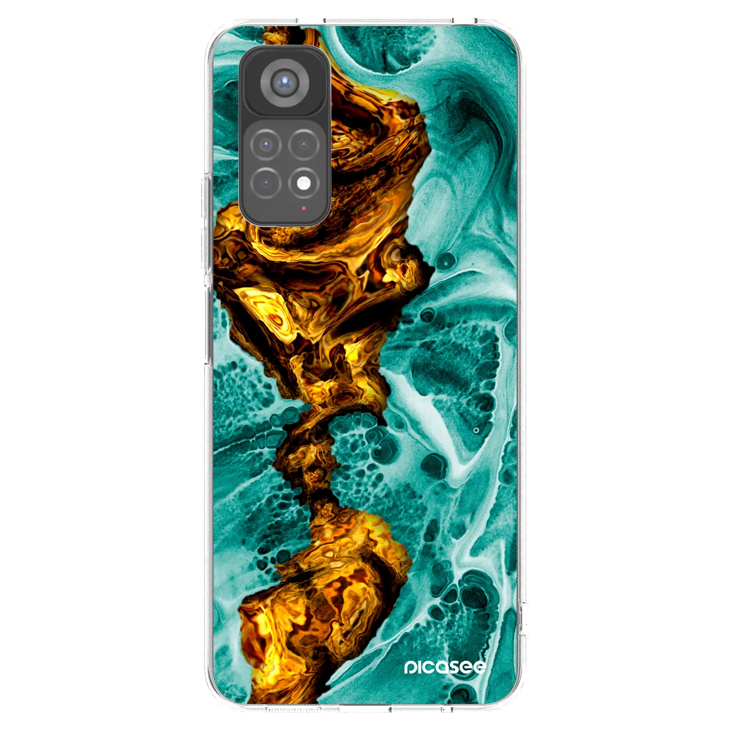 Picasee husă transparentă din silicon pentru Xiaomi Redmi Note 11S 5G - Goldsky