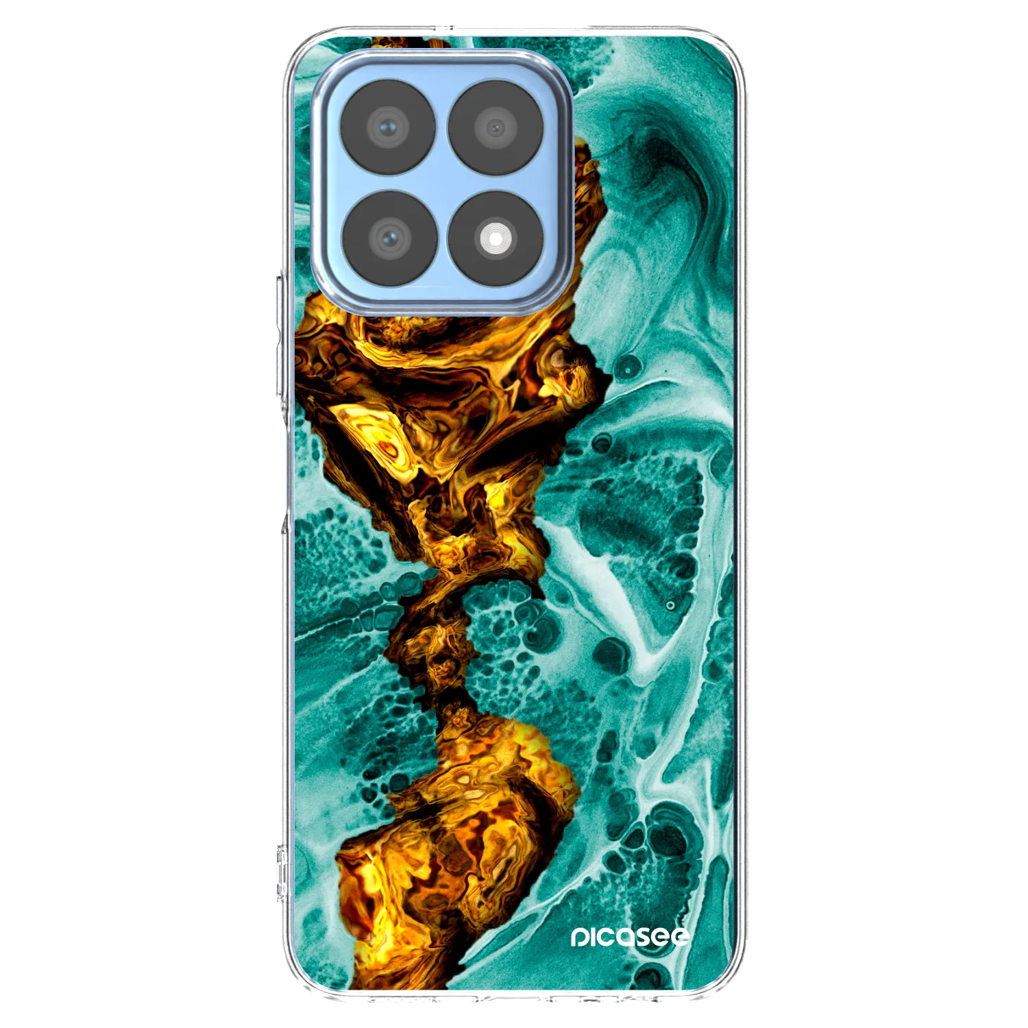Picasee husă transparentă din silicon pentru Honor X8a - Goldsky