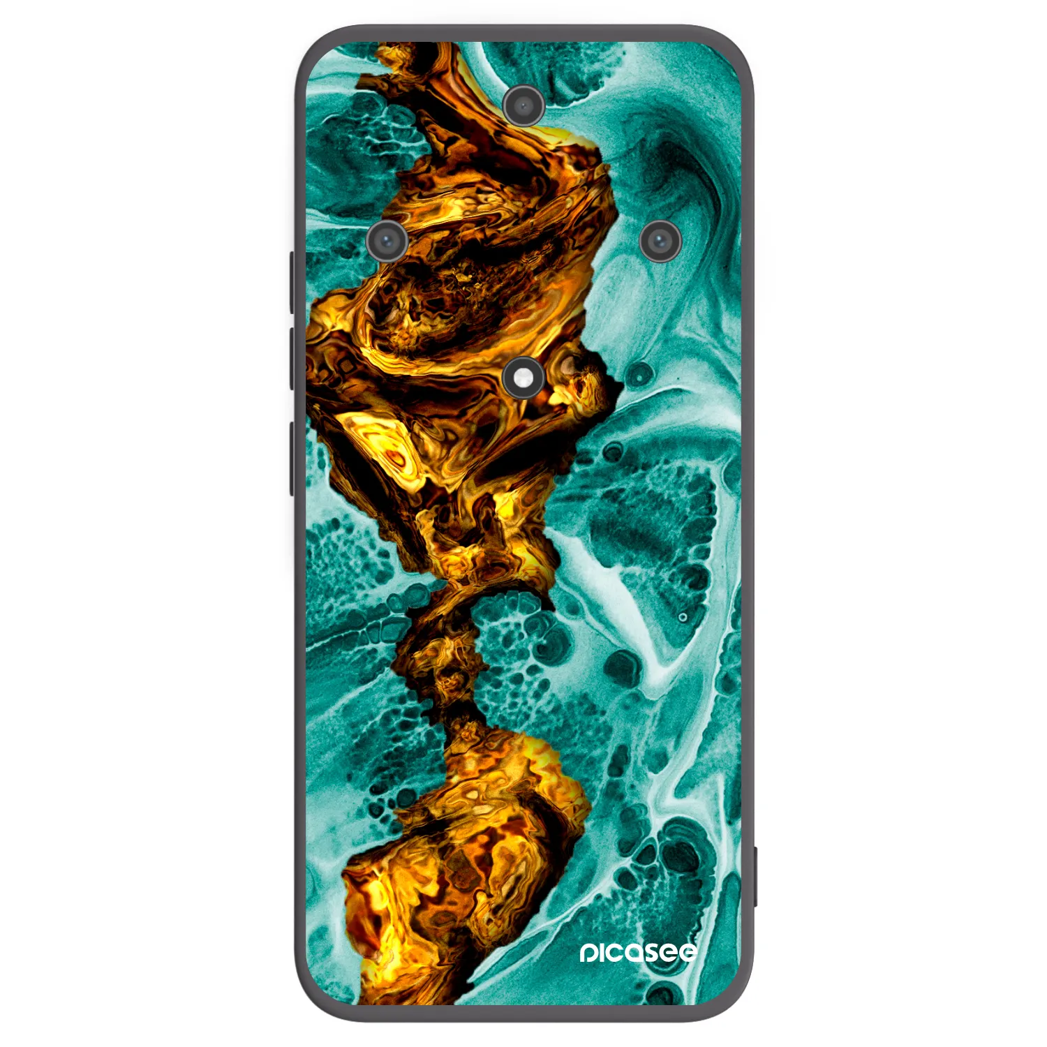 Picasee husă neagră din silicon pentru Honor Magic5 Lite 5G - Goldsky