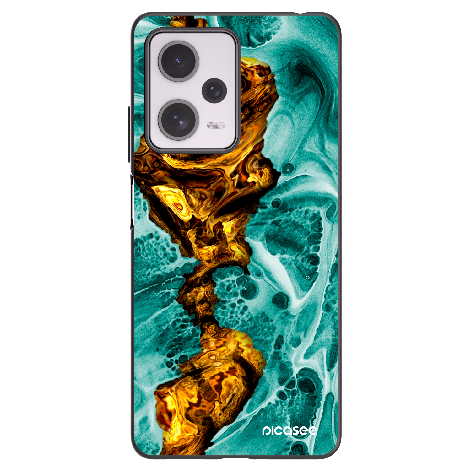 Picasee husă neagră din silicon pentru Xiaomi Redmi Note 12 Pro+ 5G - Goldsky