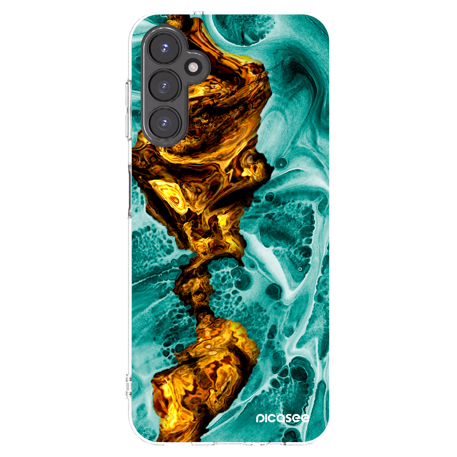 Picasee husă transparentă din silicon pentru Samsung Galaxy A14 4G A145R - Goldsky