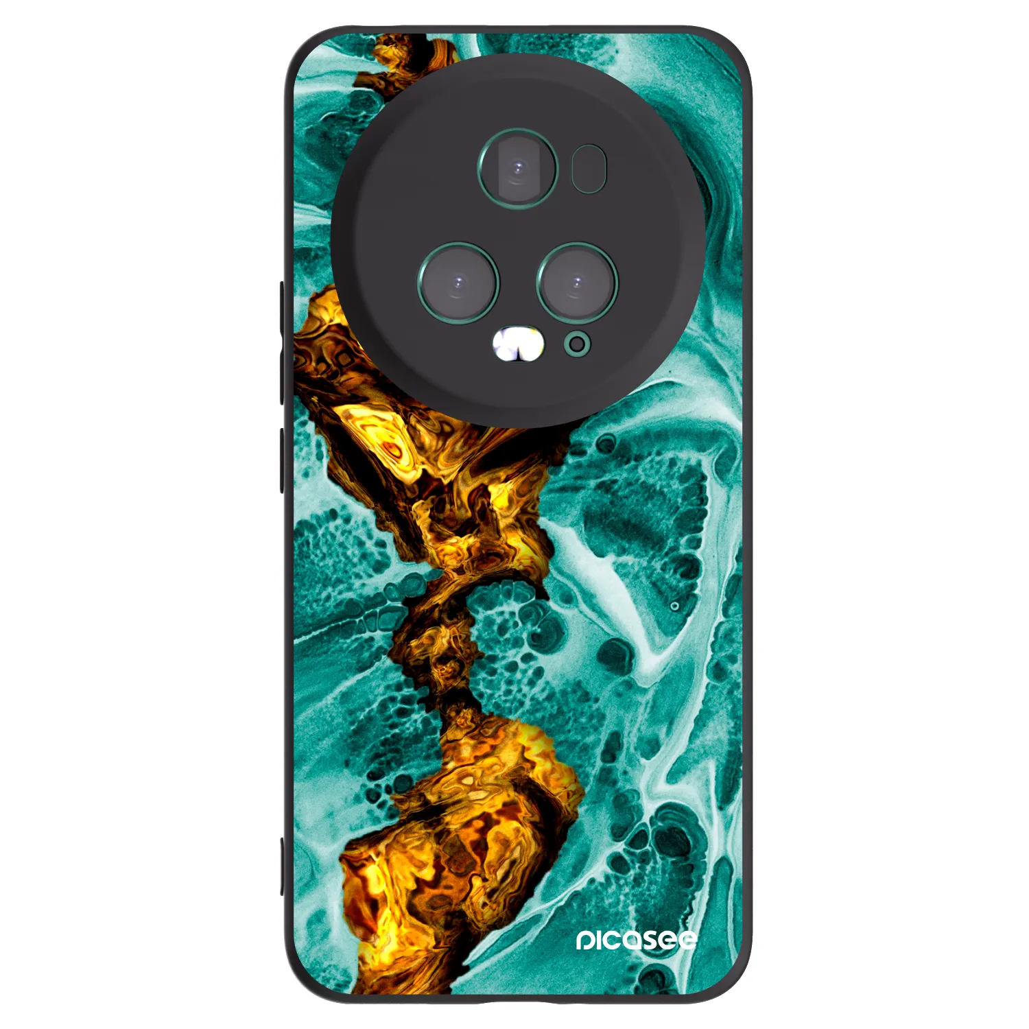 Picasee husă neagră din silicon pentru Honor Magic5 Pro - Goldsky