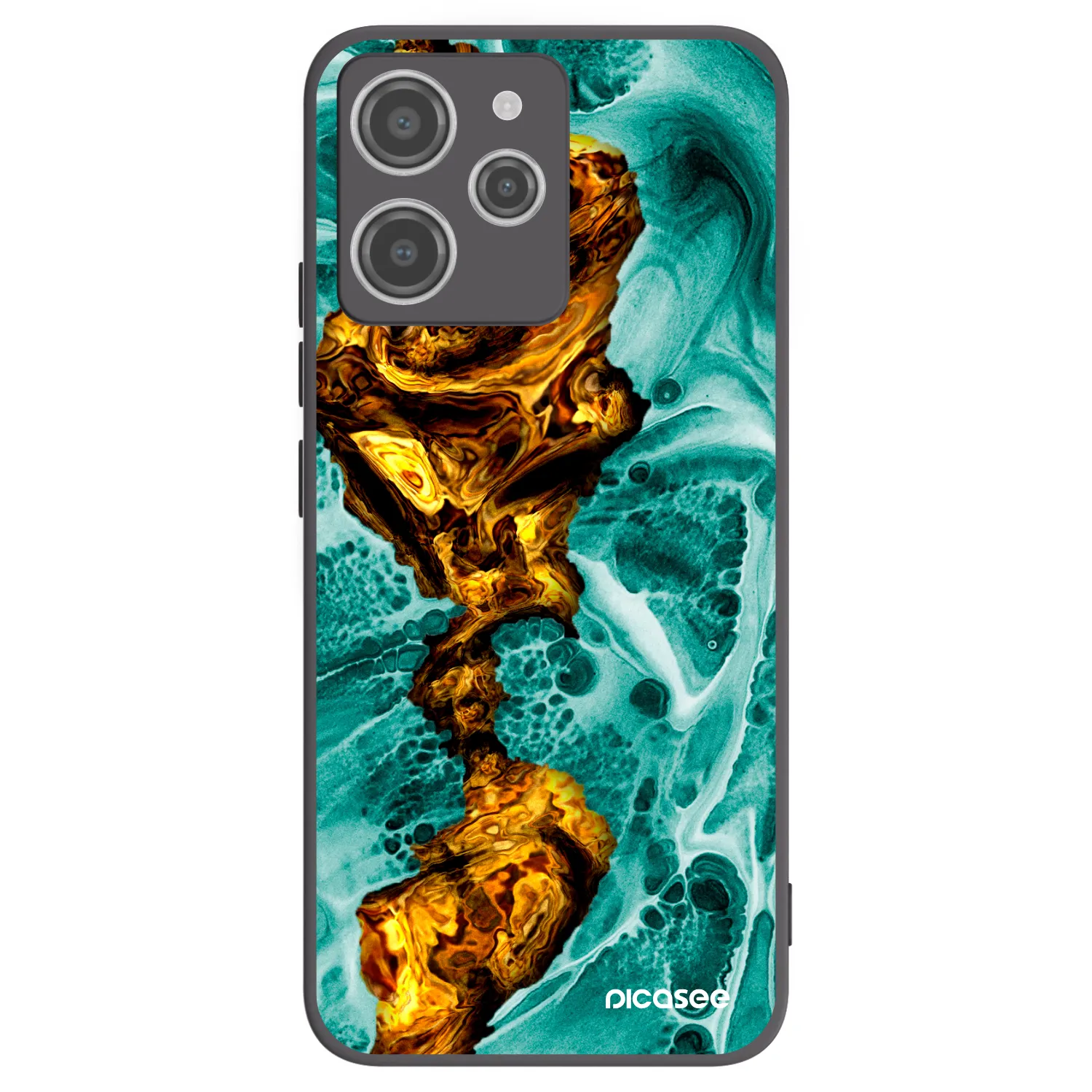 Picasee husă neagră din silicon pentru Xiaomi Redmi 12 4G - Goldsky