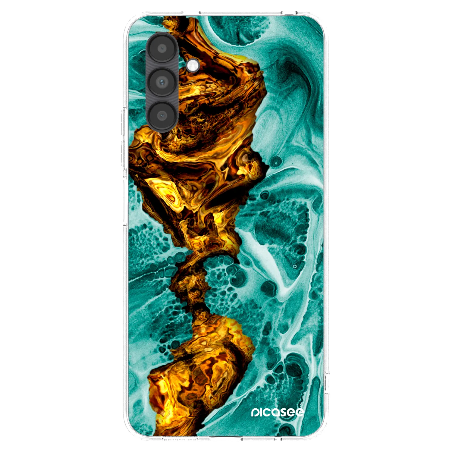 Picasee husă transparentă din silicon pentru Samsung Galaxy A04s A047F - Goldsky