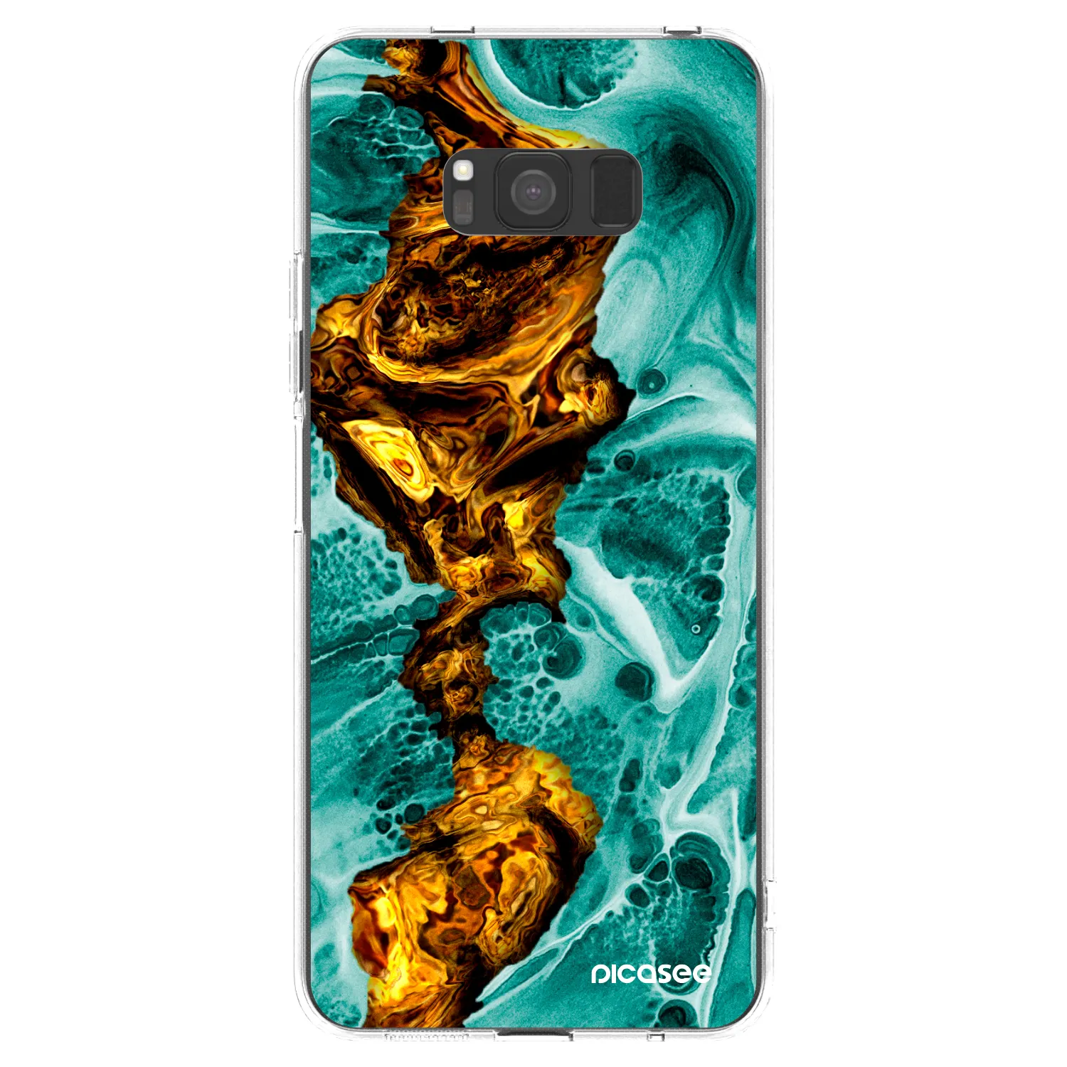 Picasee husă transparentă din silicon pentru Samsung Galaxy S8 G950F - Goldsky