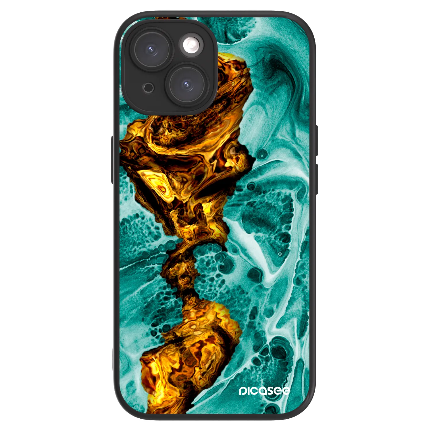 Picasee ULTIMATE CASE MagSafe pentru Apple iPhone 15 - Goldsky