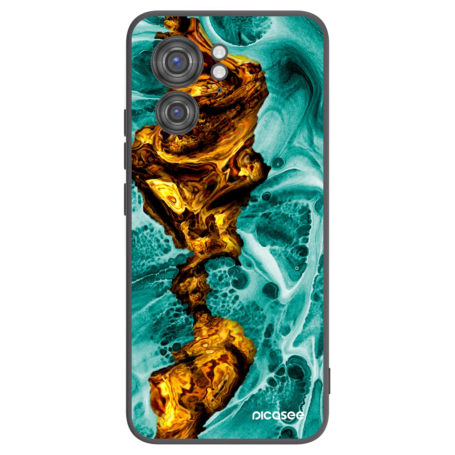 Picasee husă neagră din silicon pentru Motorola Edge 40 - Goldsky