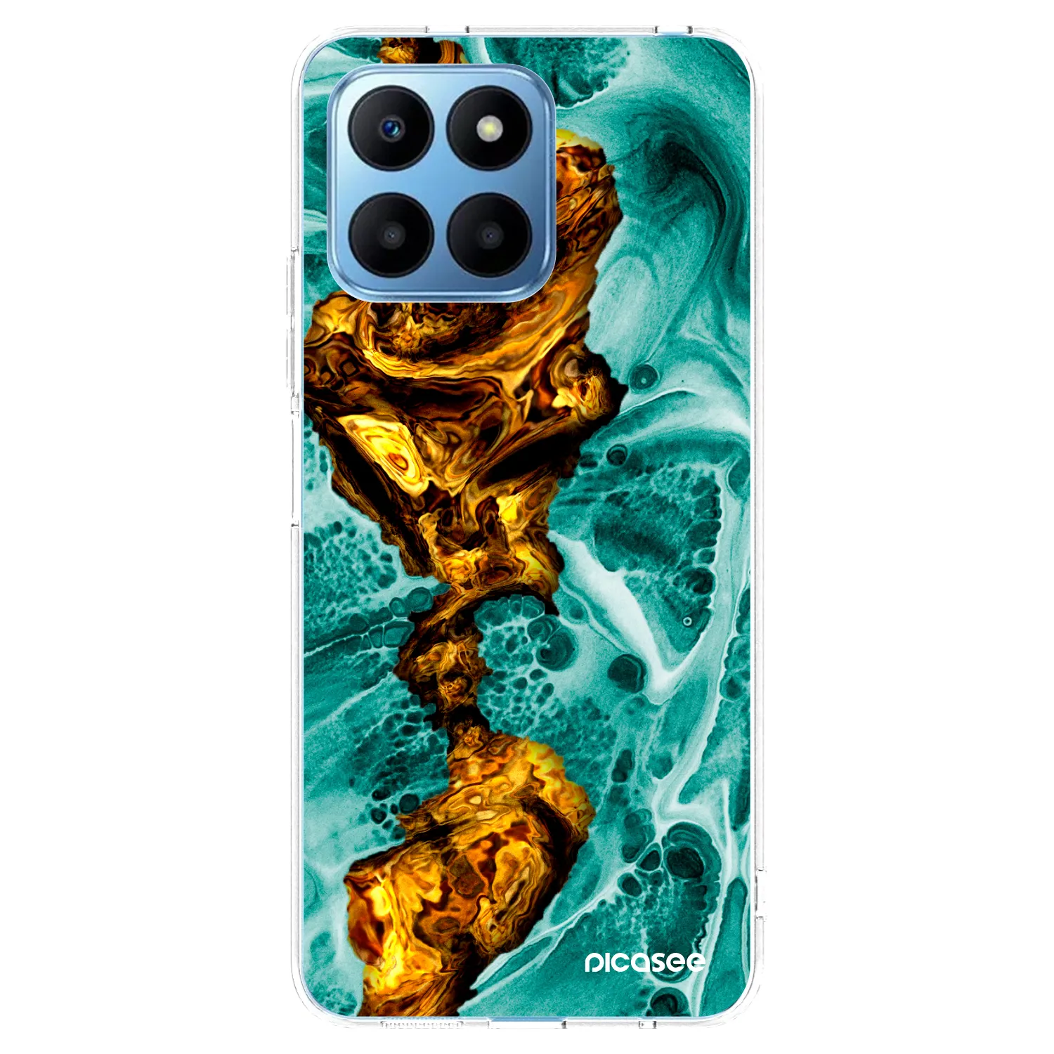 Picasee husă transparentă din silicon pentru Honor 70 Lite - Goldsky