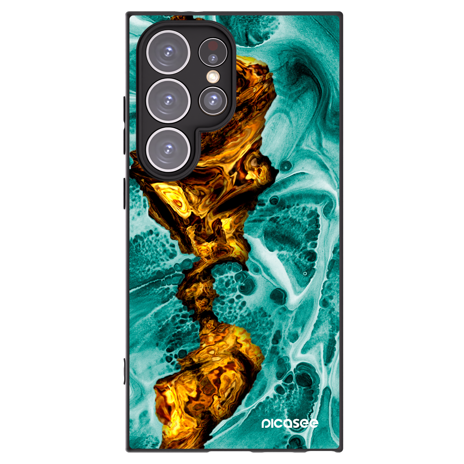 Picasee husă neagră din silicon pentru Samsung Galaxy S24 Ultra S928B 5G - Goldsky