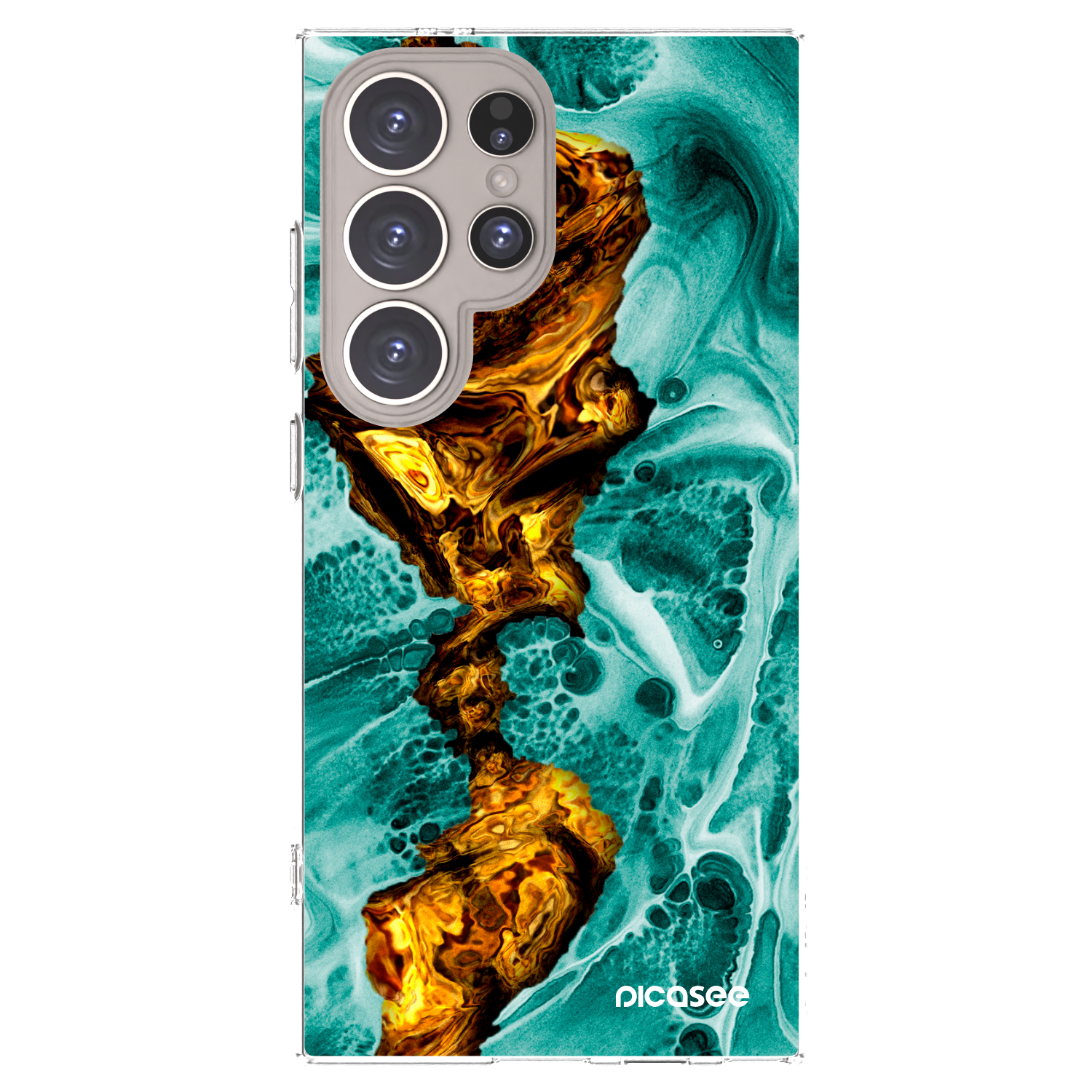 Picasee husă transparentă din silicon pentru Samsung Galaxy S24 Ultra S928B 5G - Goldsky