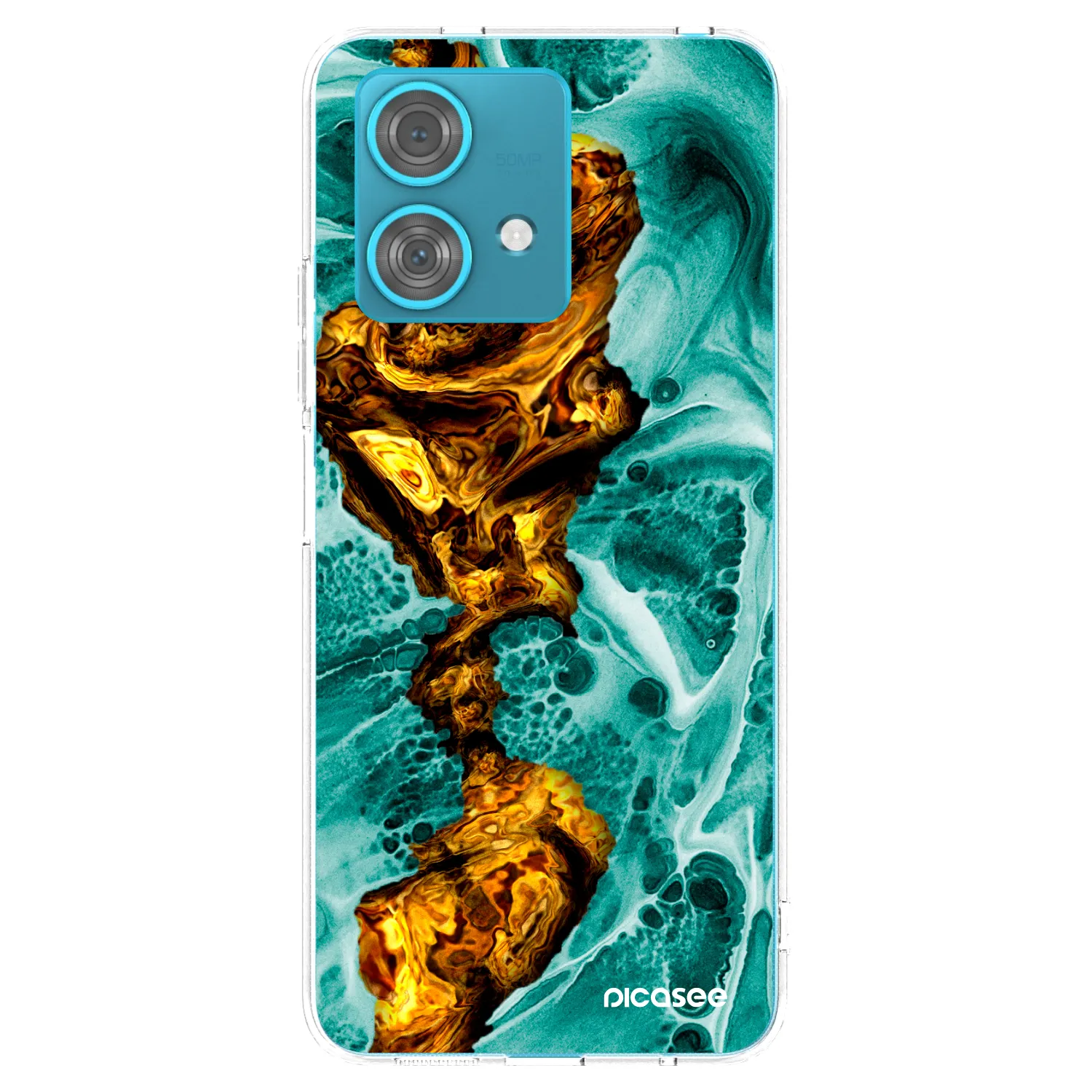 Picasee husă transparentă din silicon pentru Motorola Edge 40 Neo - Goldsky
